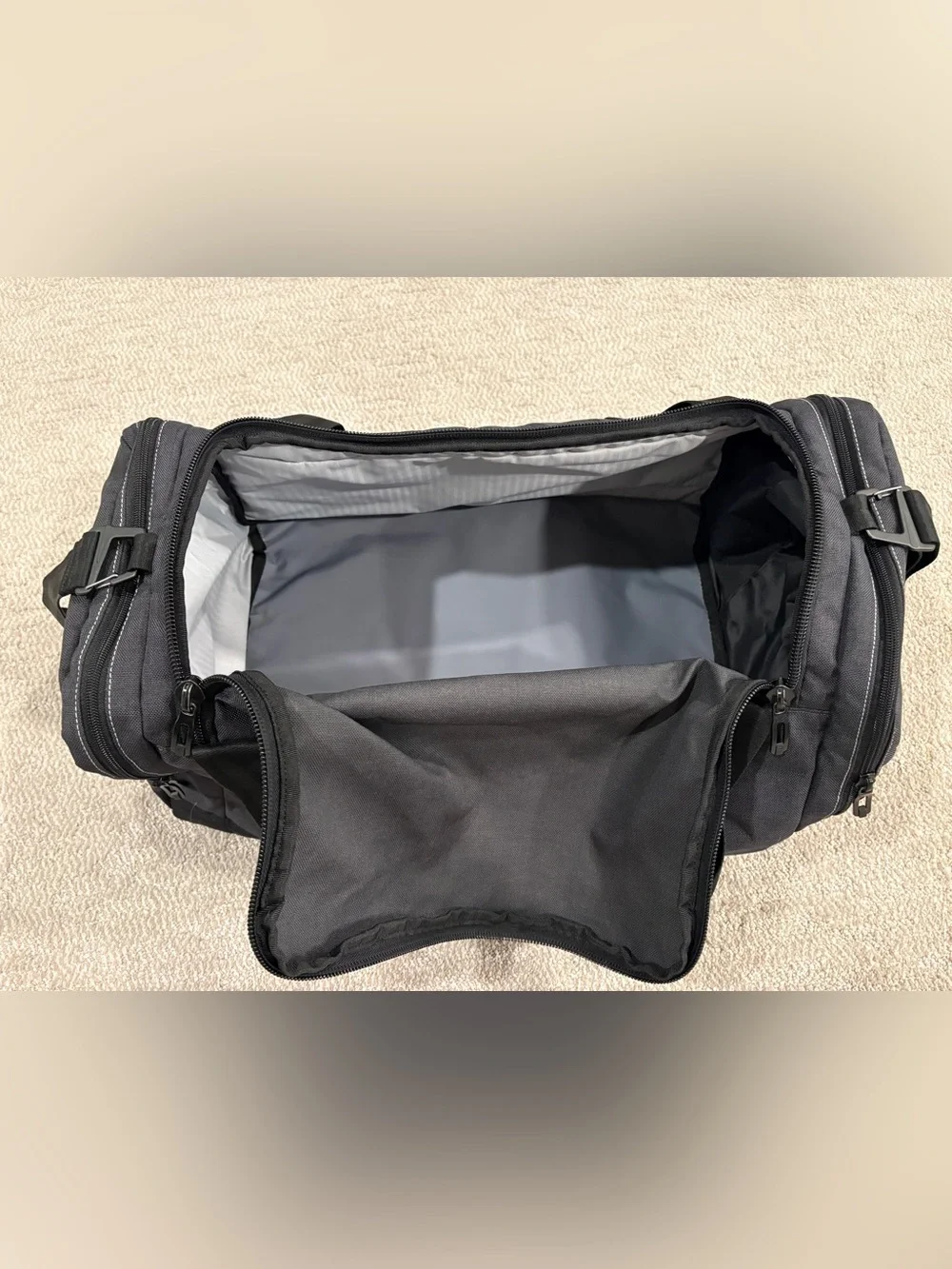 TaylorMade Black and Gray Men's Duffel Bag